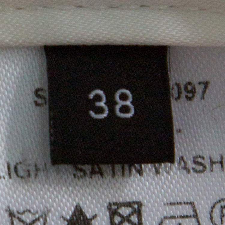 Pre Owned Joseph Off White Light Satin Washed Rocket Pants M