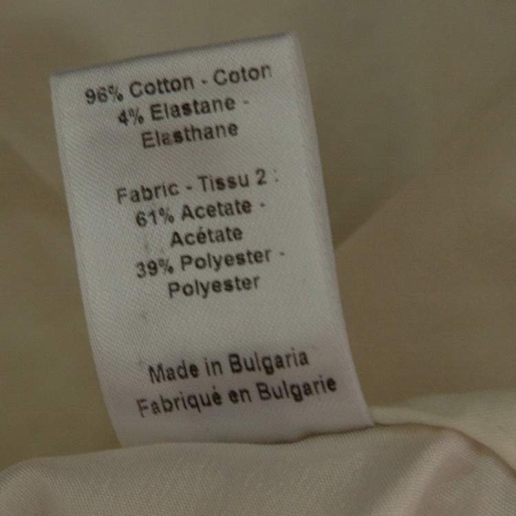 Pre Owned Joseph Off White Light Satin Washed Rocket Pants M