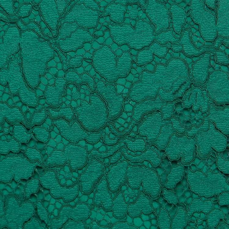 Pre Owned Joseph Green Sixty Floral Lace Pencil Skirt L