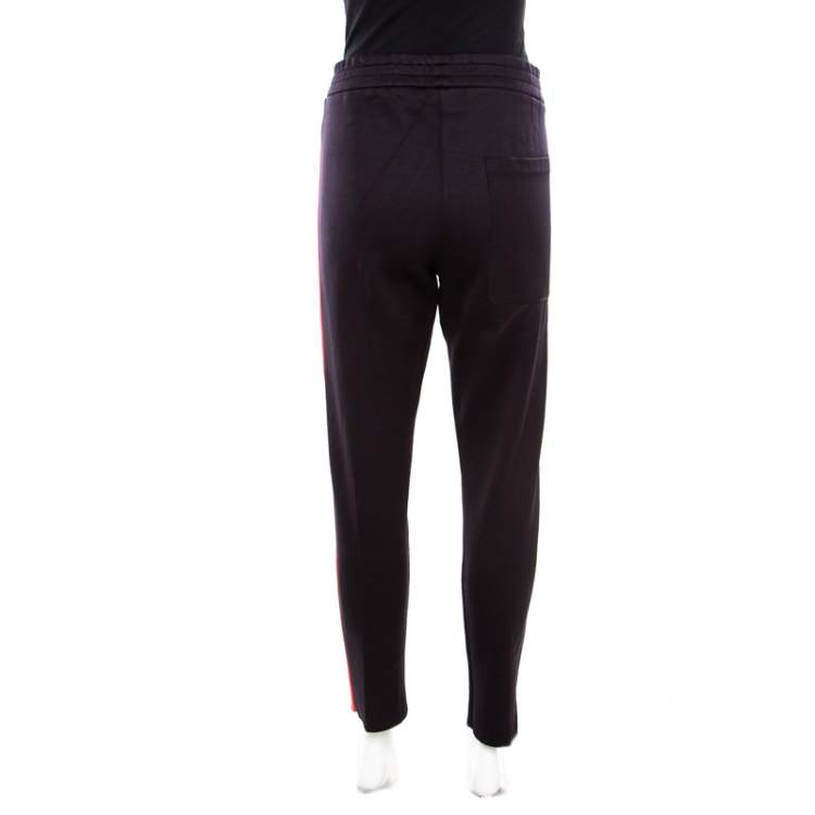 Pre Owned Joseph Black Contrast Side Panel Detail Jug Scuba Jersey Pants M