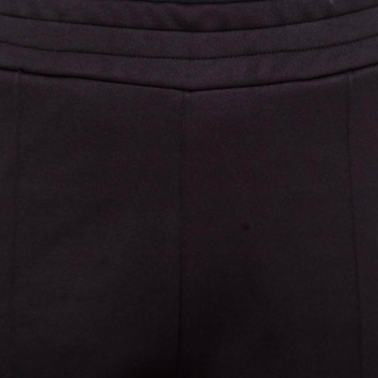 Pre Owned Joseph Black Contrast Side Panel Detail Jug Scuba Jersey Pants M