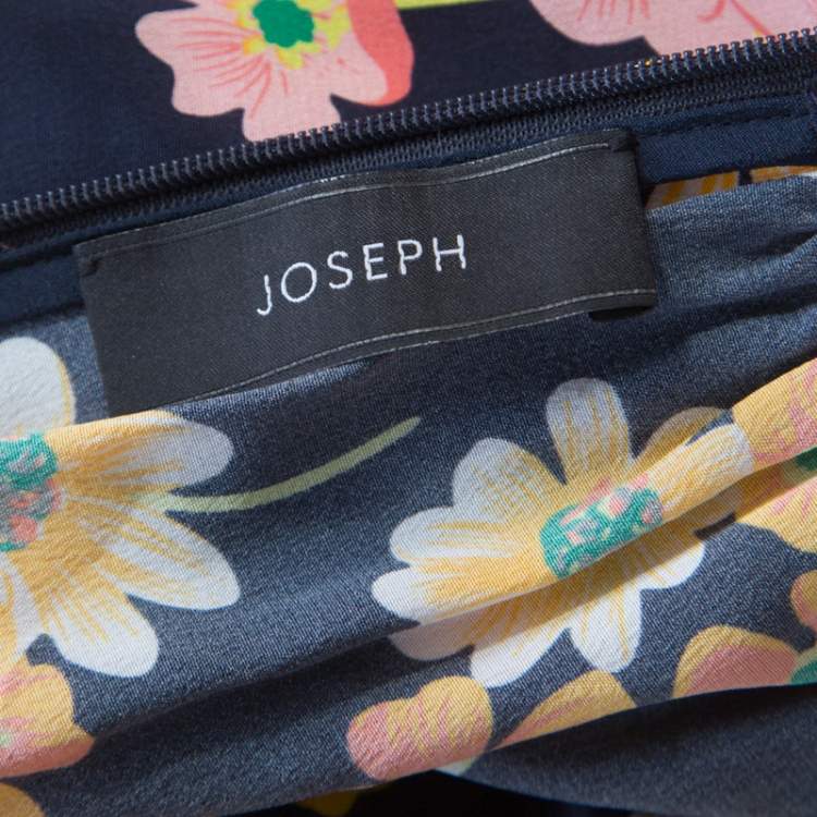 Pre Owned Joseph Field Owen Floral Silk Dress S
