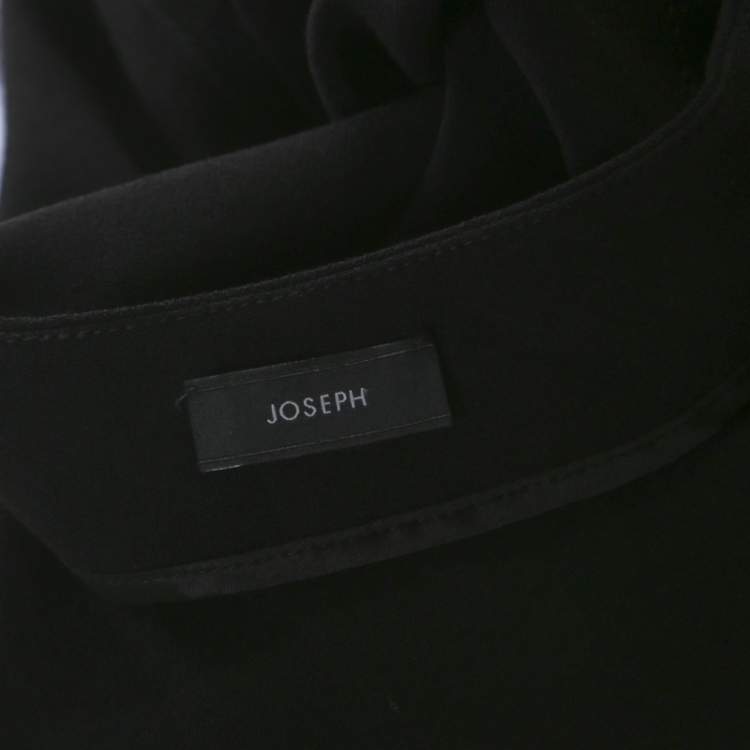 Pre Owned Joseph Black Stretch Crepe Albany Skirt M 