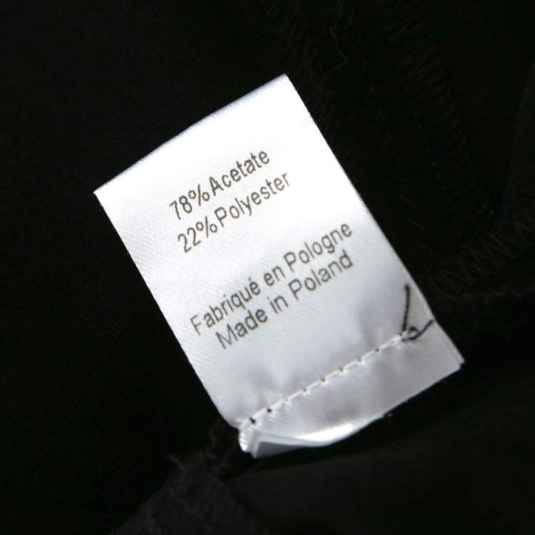 Pre Owned Joseph Black Stretch Crepe Albany Skirt M 