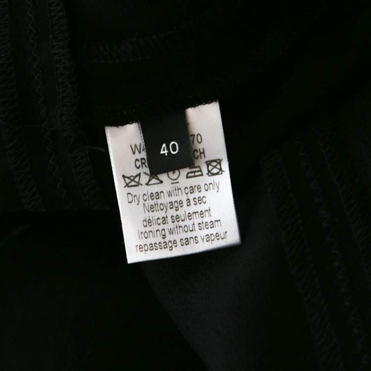 Pre Owned Joseph Black Stretch Crepe Albany Skirt M 