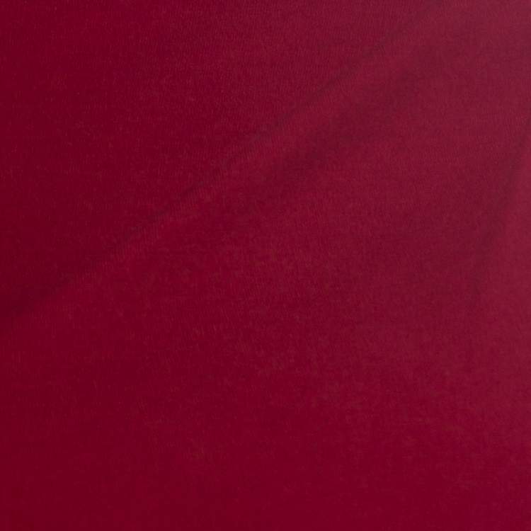 Pre Owned Joseph Red Wool Asymmetrical Ruched Detail Sleeveless Top S