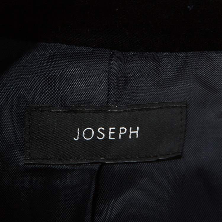 Pre Owned Joseph Navy Blue Wool Prisca Small Stripe Blazer S