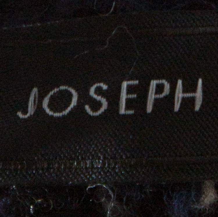 Pre Owned Joseph Navy Blue Wool Fair Isle Knit Pants L