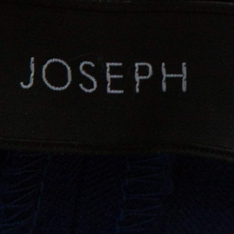 Pre Owned Joseph Blue Stretch Gabardine Queen Fit Cropped Pants S