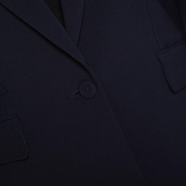 Pre Owned Joseph Navy Blue Stretch Crepe Earl/Ben Pant Suit M