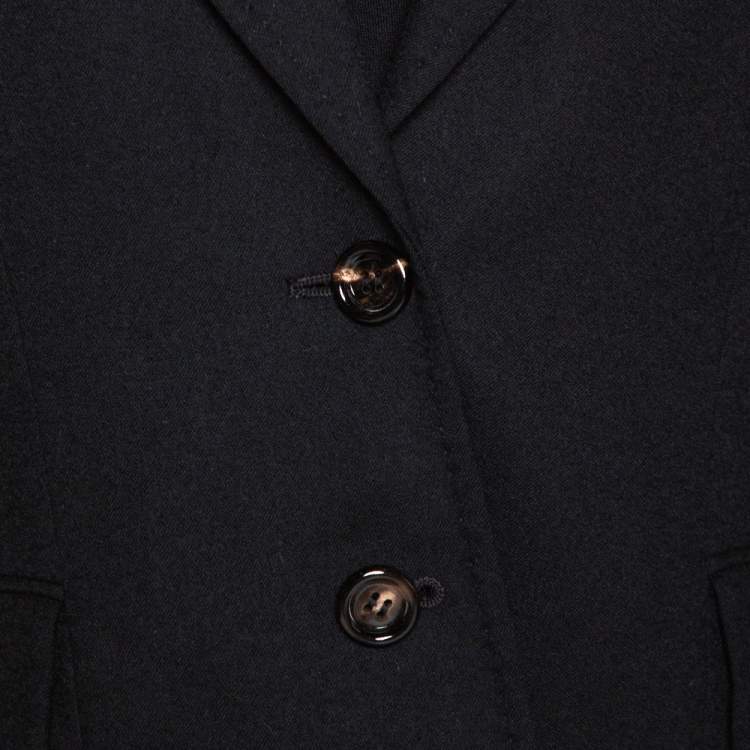 Pre Owned Joseph Black Wool Tailored Pant Suit S