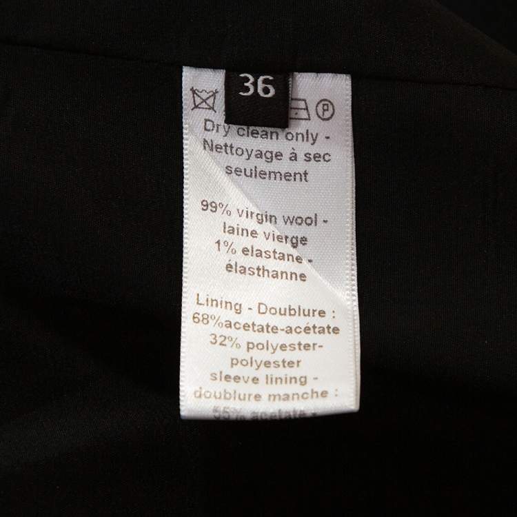 Pre Owned Joseph Navy Blue Wool Tailored Pant Suit S