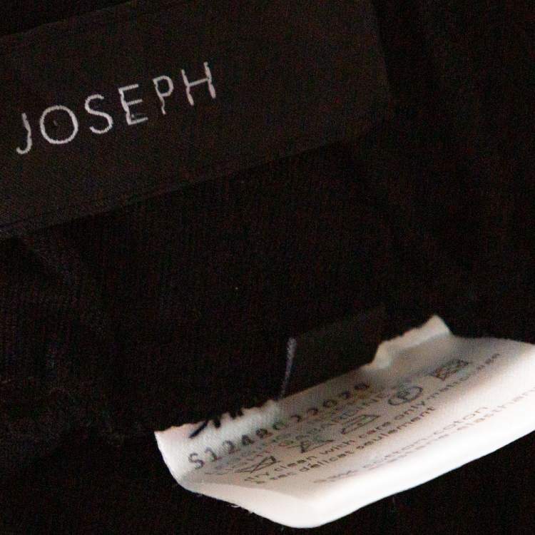 Pre Owned Joseph Black Stretch Light Gabardine Cropped Leggings S