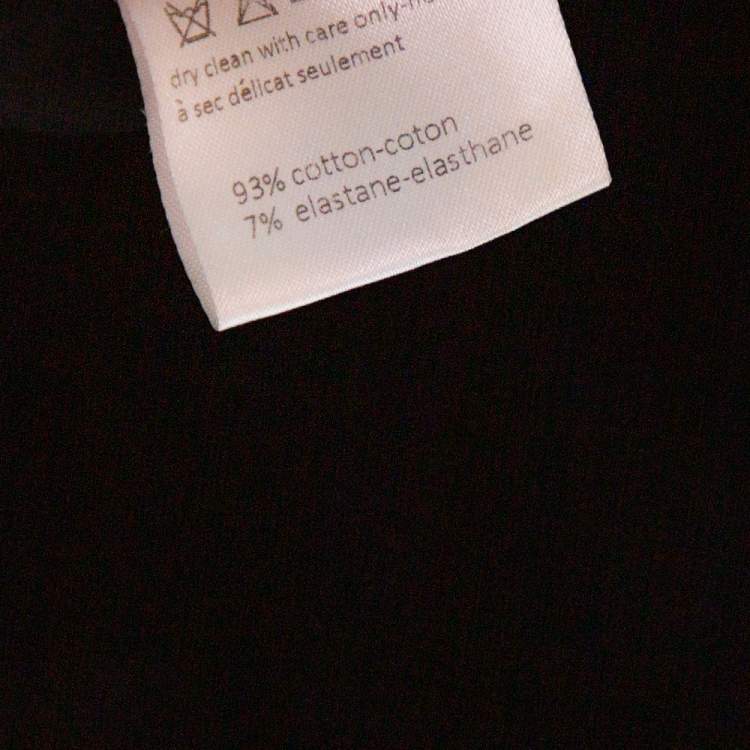 Pre Owned Joseph Black Stretch Light Gabardine Cropped Leggings S