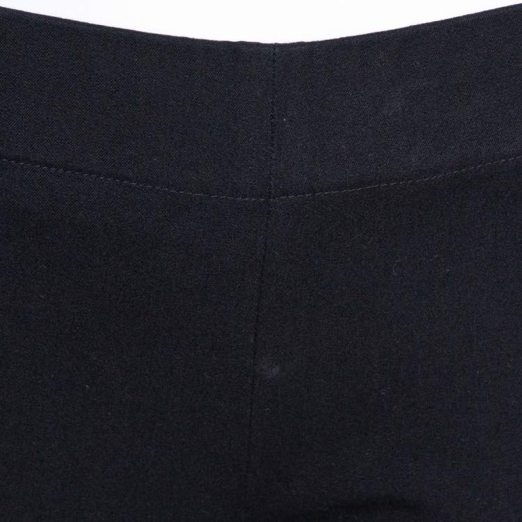 Pre Owned Joseph Black Stretch Light Gabardine Cropped Leggings S