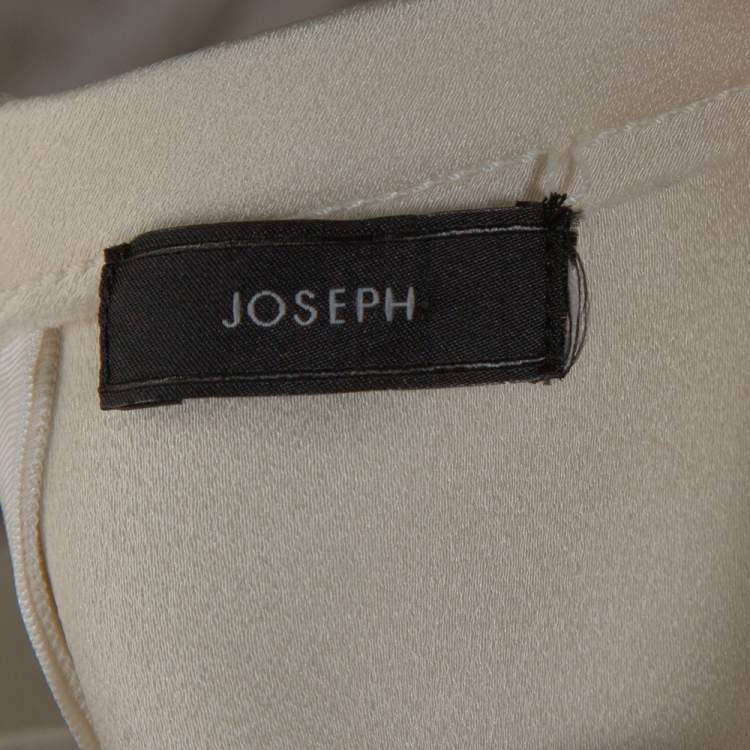 Pre Owned Joseph Cream Double Satin Tai/Ruppert Culottes & Top Set S