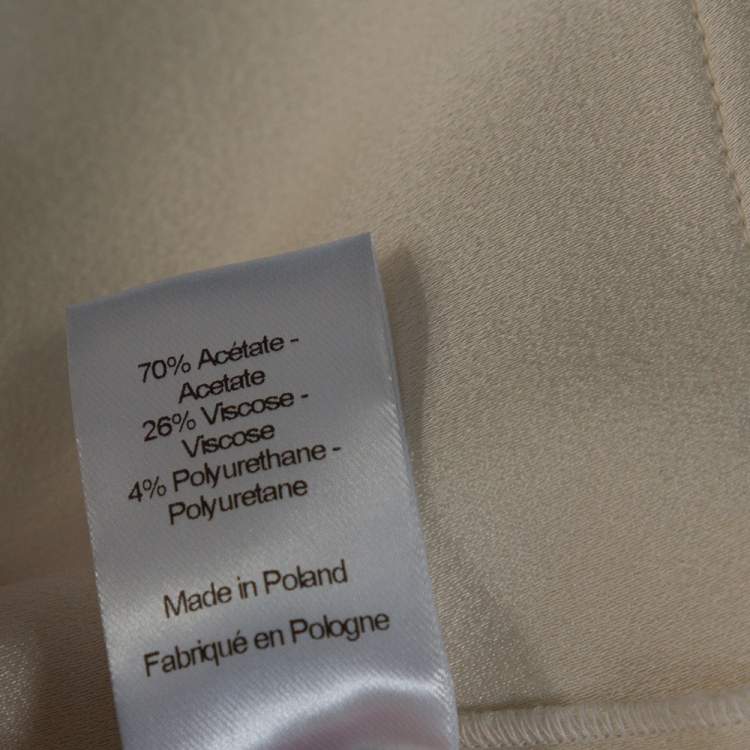 Pre Owned Joseph Cream Double Satin Tai/Ruppert Culottes & Top Set S