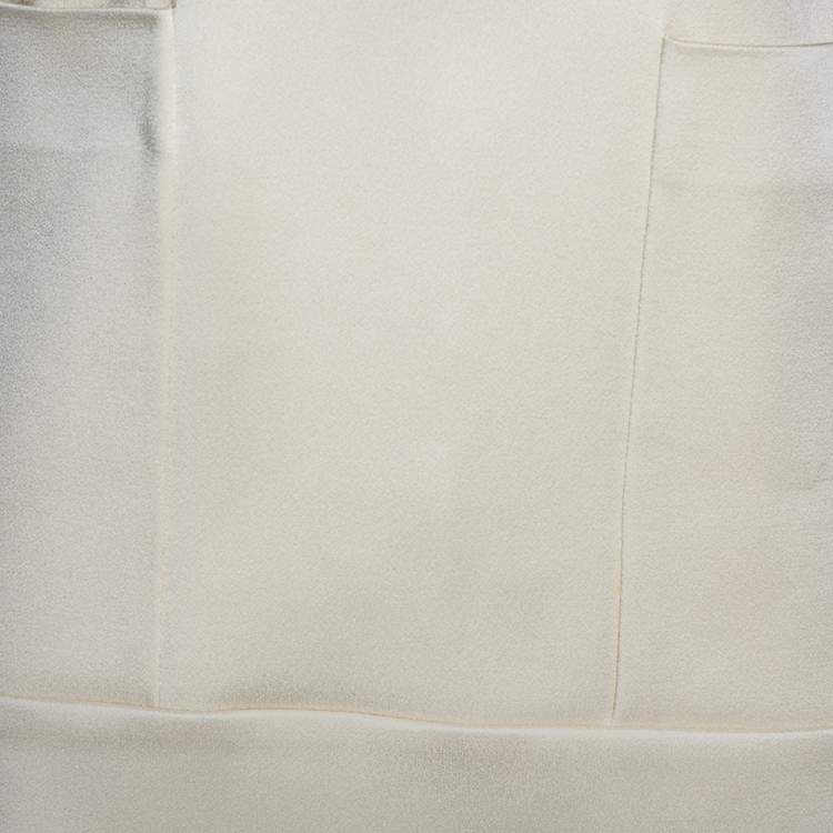 Pre Owned Joseph Cream Double Satin Tai/Ruppert Culottes & Top Set S