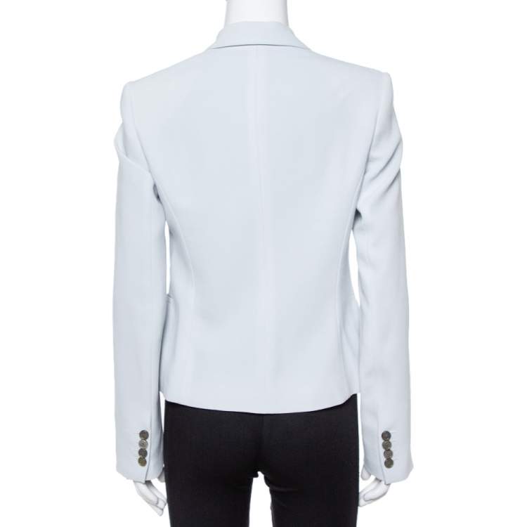 Pre Owned Joseph Powder Blue Stretch Crepe Jazz Blazer M
