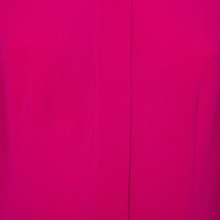 Pre Owned Joseph Purple Silk Long Sleeve Maxi Shirt Dress M