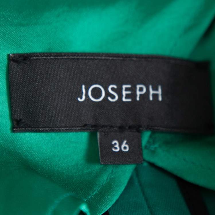 Pre Owned Joseph Green Stretch Cotton Watch Short Blazer S