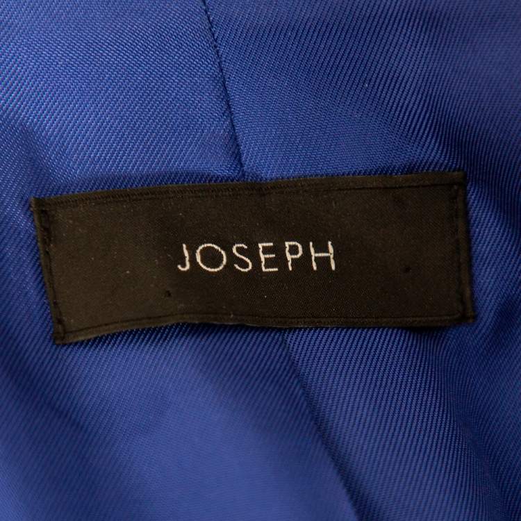 Pre Owned Joseph Blue Crepe Button Front Jazz Blazer S