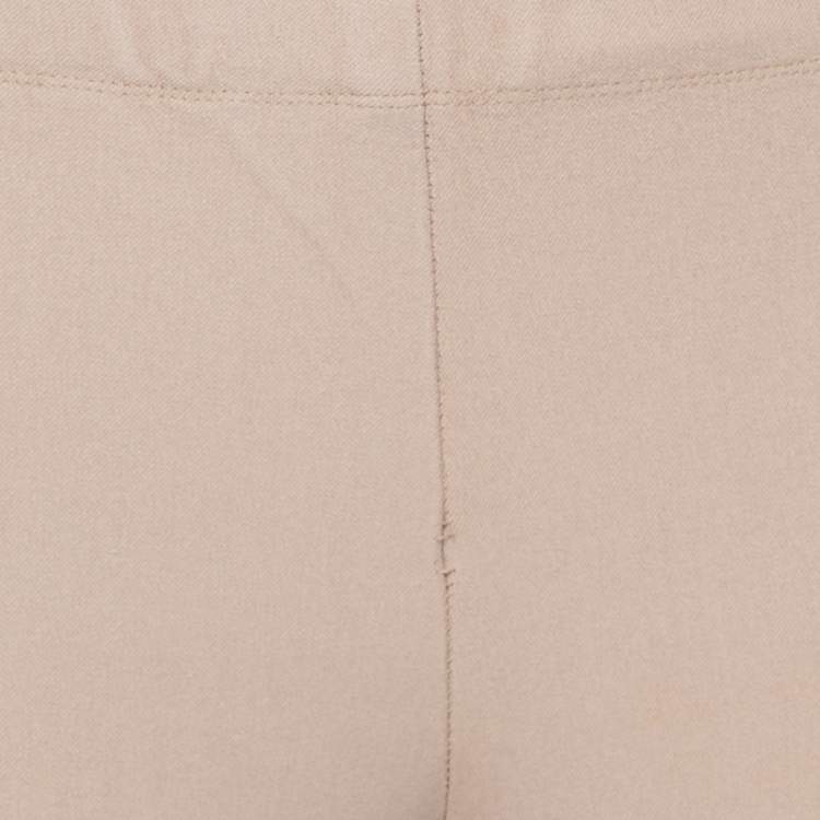 Pre Owned Joseph Beige Stretch Gabardine Leggings S