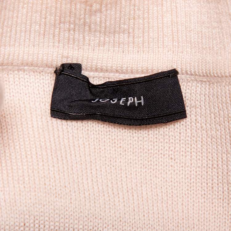 Pre Owned Joseph Beige Wool & Satin Tank Top S