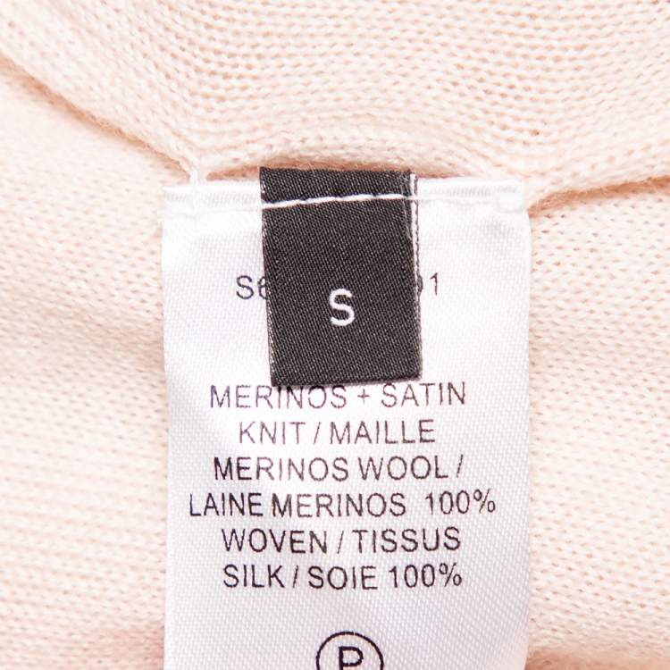 Pre Owned Joseph Beige Wool & Satin Tank Top S