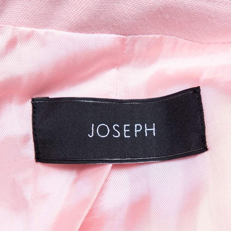 Pre Owned Joseph Pink Wool Button Front Hampstead Blazer L