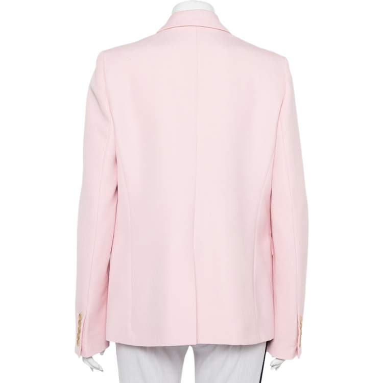 Pre Owned Joseph Pink Wool Button Front Hampstead Blazer L