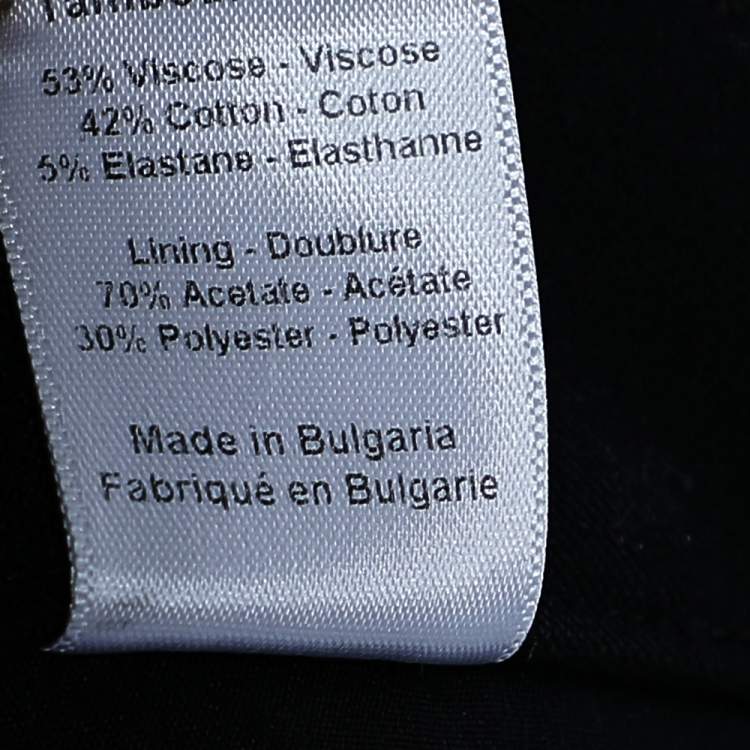 Pre Owned Joseph Black Stretch Gabardine Finley Straight Fit Trousers M