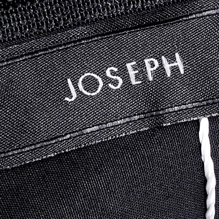 مملوكة مسبقًا Joseph Black Cotton Tie Detail Strapless Midi Dress M