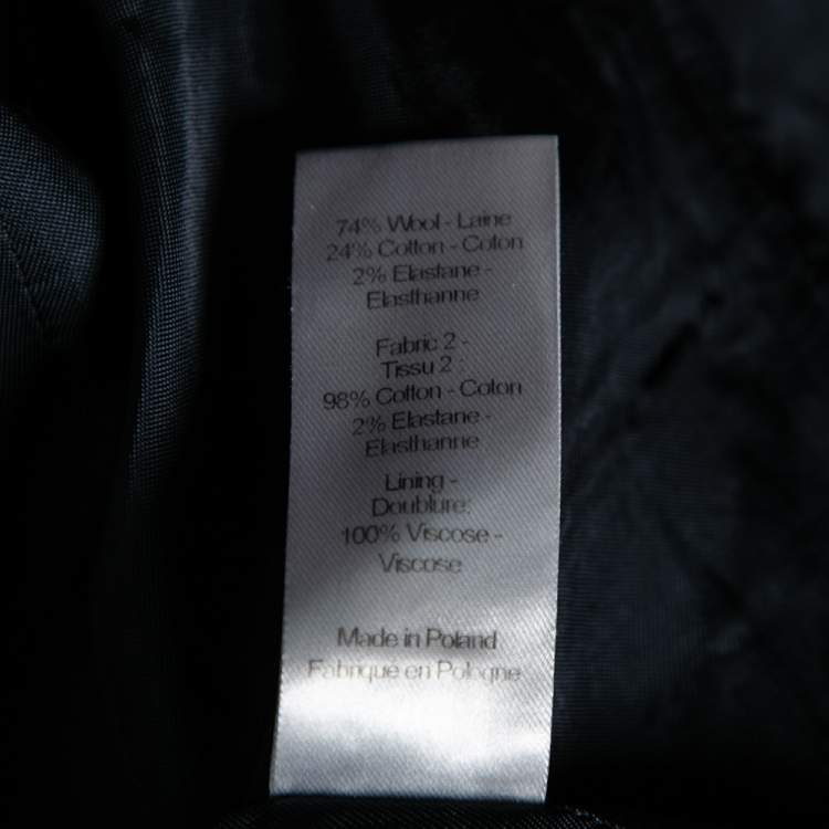 Pre Owned Joseph Navy Blue Wool Prisca Small Stripe Blazer S