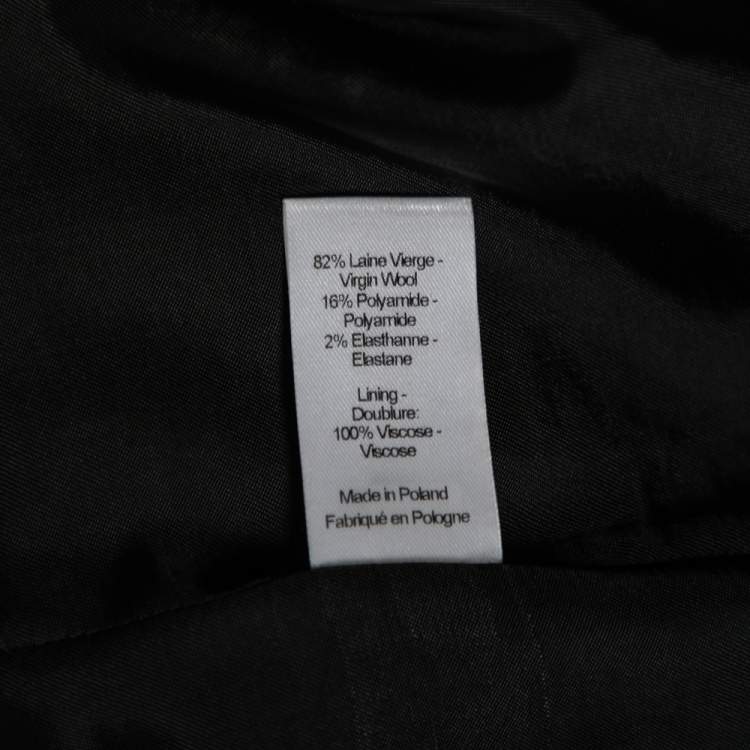 Pre Owned Joseph Grey Wool Melange Will Single Breasted Blazer S
