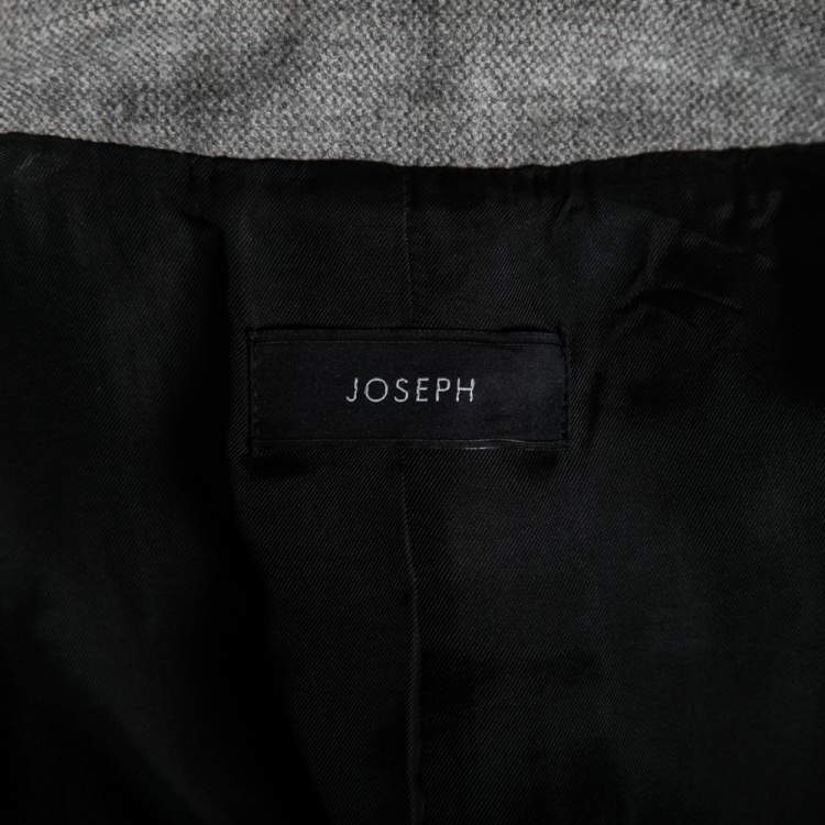 Pre Owned Joseph Grey Wool Melange Will Single Breasted Blazer S