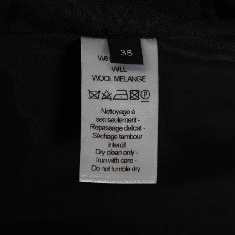 Pre Owned Joseph Grey Wool Melange Will Single Breasted Blazer S