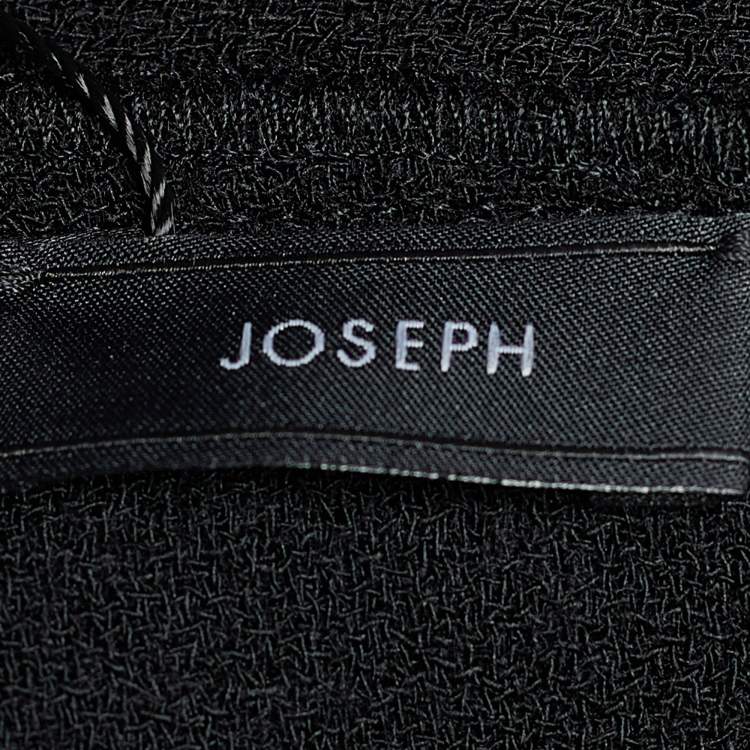 Pre Owned Joseph Black Wool Layered Dress M