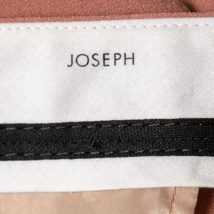 Pre Owned Joseph Nude Stretch Crepe Tailored Trousers M