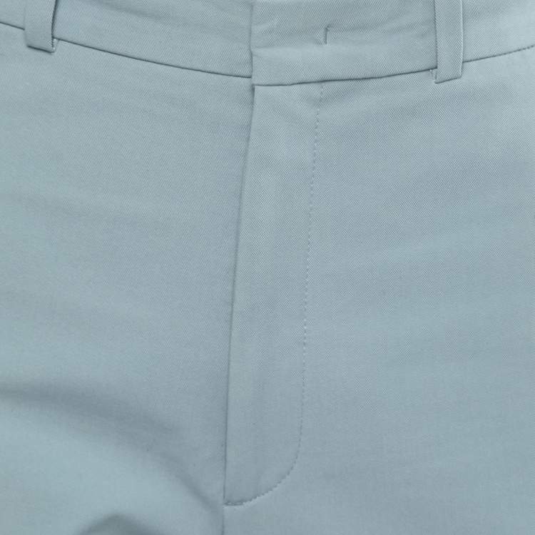 Pre Owned Joseph Powder Blue Cotton Drill Stretch Ferguson Trousers M