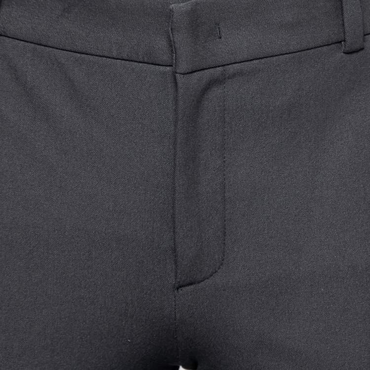 Pre Owned Joseph Grey Stretch-Gabardine Flared New Rocket Trousers S