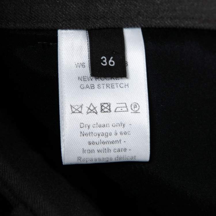 Pre Owned Joseph Grey Stretch-Gabardine Flared New Rocket Trousers S