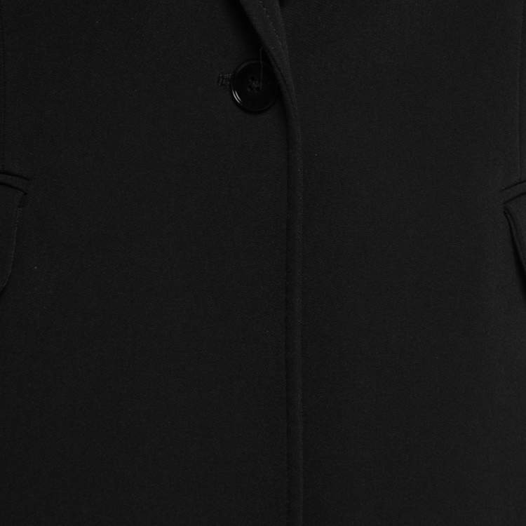 Pre Owned Joseph Black Stretch Crepe Single-Breasted Tailored Blazer L