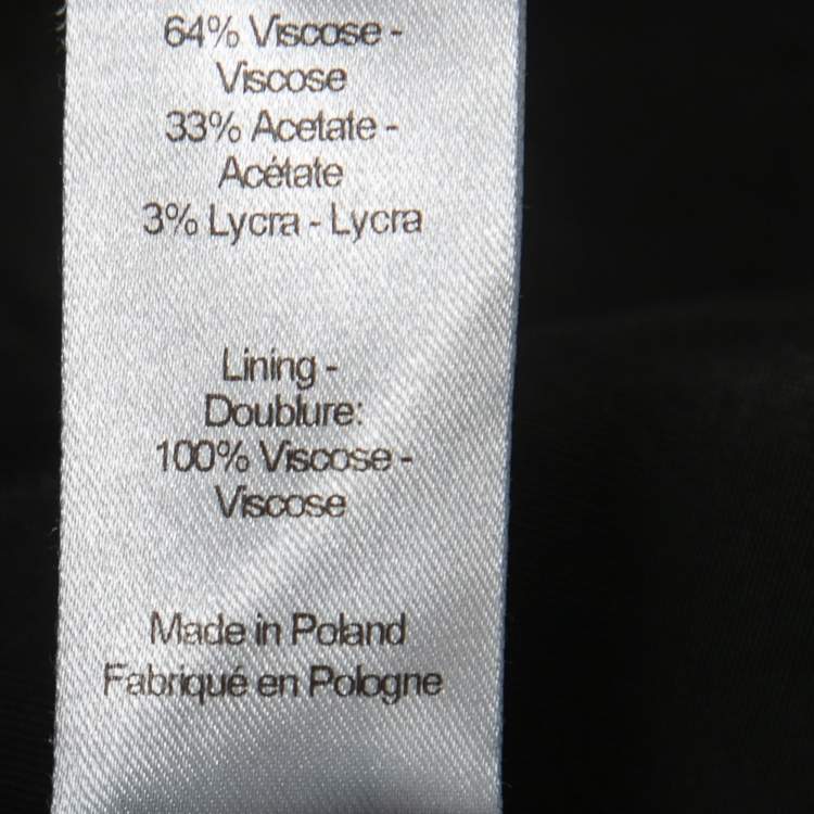 Pre Owned Joseph Black Stretch Crepe Single-Breasted Tailored Blazer L