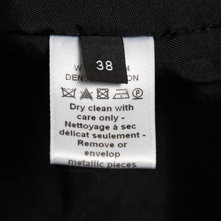 Pre Owned Joseph Black Synthetic Quilted Jacket S
