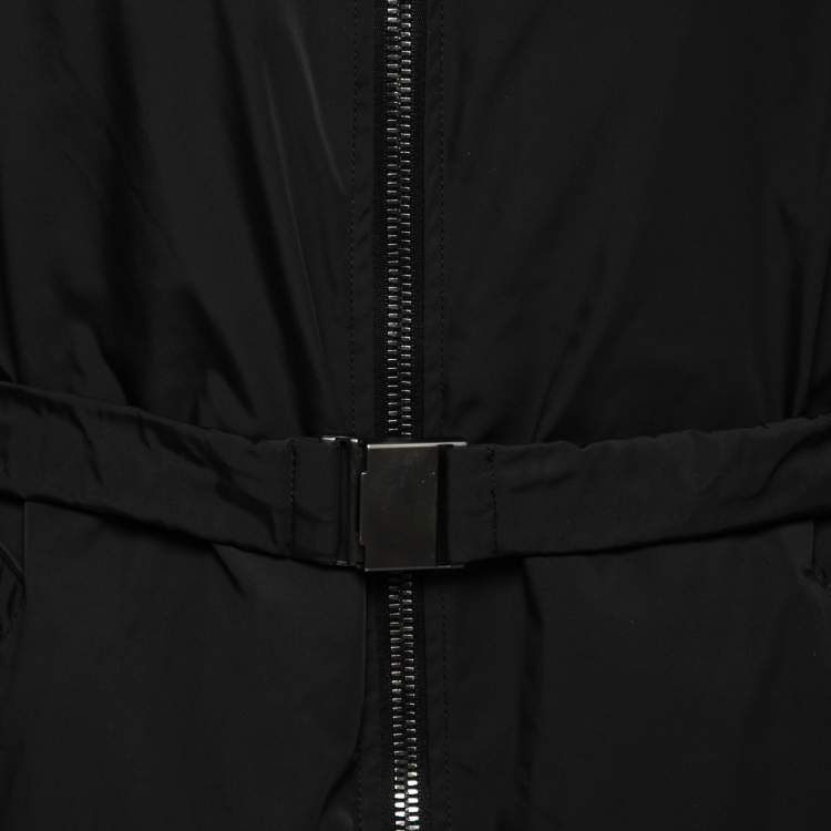 Pre Owned Joseph Black Synthetic Quilted Jacket S