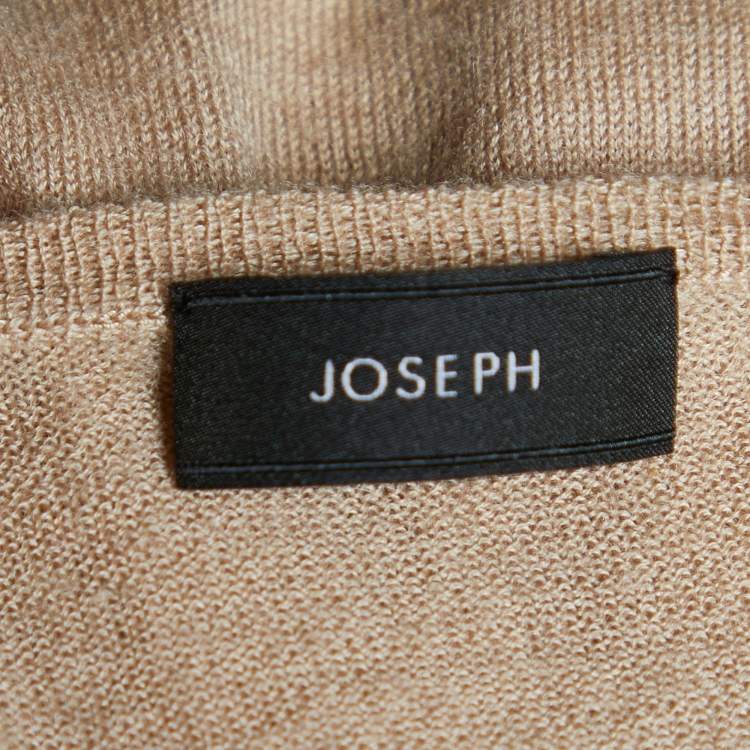 Pre Owned Joseph Beige Cashmere V Neck Jumper L