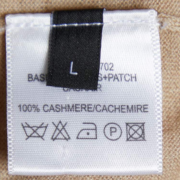 Pre Owned Joseph Beige Cashmere V Neck Jumper L