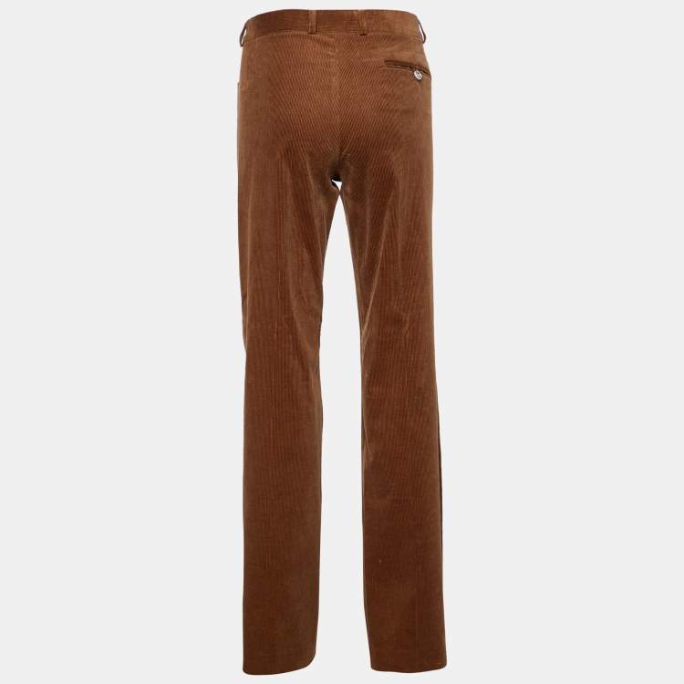 Pre Owned Joseph Brown Corduroy Flared Trousers M