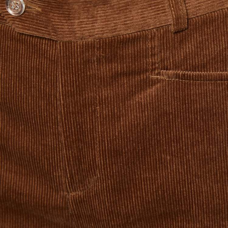 Pre Owned Joseph Brown Corduroy Flared Trousers M